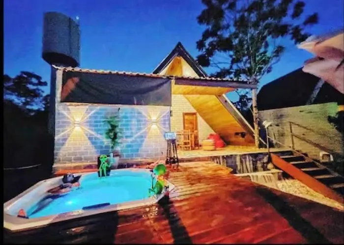 Chales Do Avohay Lindo Chale Com Privativa Banheira Hidromassagem Aquecida